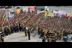 छात्रसेना दिनानिमित्त जनजागरण फेरी