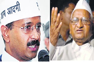 केजरीवाल सत्तालोभी अण्णांची टीका