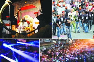 नाशिक येथे शिवजयंतीनिमित्त जल्लोषात मिरवणूक काढण्यात आली