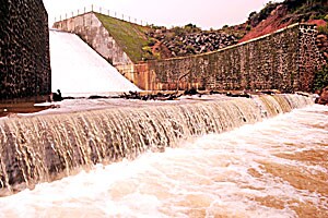 वेण्णा लेक वाहू लागला