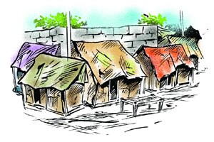 एमआयडीसीची अनधिकृत झोपडय़ांवर कारवाई