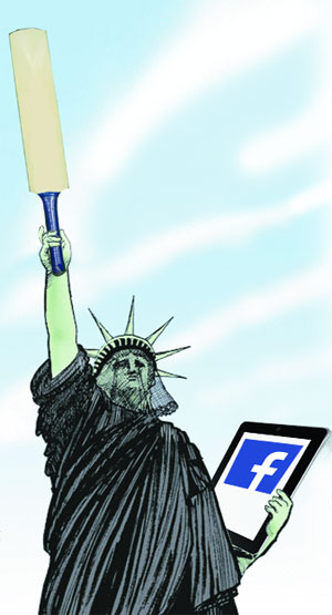 क्रिकेट, फेसबुक आणि अमेरिका!