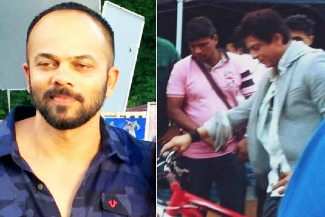 रोहितकडून शाहरूखला सायकल भेट