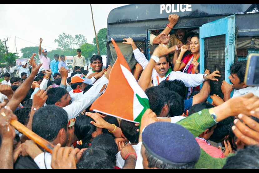 मराठवाडय़ात राष्ट्रवादीचे आंदोलन