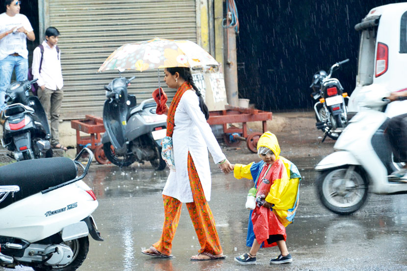 प्रदीर्घ विश्रांतीनंतर कोल्हापुरात पाऊस