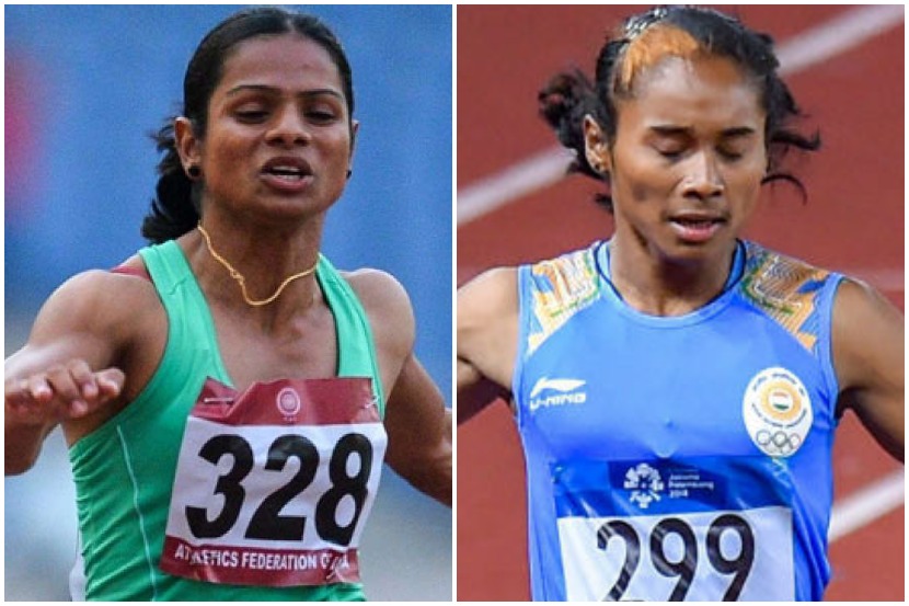 Asian Games 2018 : भारतीय धावपटूंची ‘सुवर्ण’संधी हुकली; हिमा दास, मोहम्मद अनास, द्युतीचंदला रौप्य