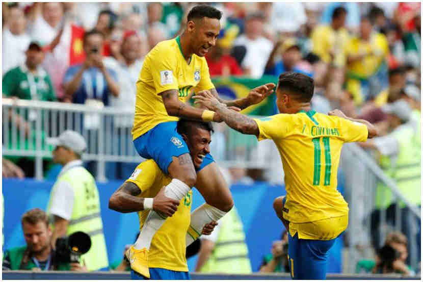 दुसऱ्या हाफमध्ये ब्राझीलने वेगवान सुरूवात केली आणि नेयमारने आपला करिष्मा दाखवला. त्याने ५१ व्या मिनिटाला गोल करत ब्राझीलला १-०ने आघाडी मिळवून दिली. (Source: Reuters)