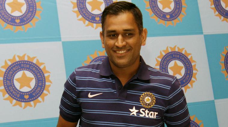 Captain Mahendra Singh Dhoni address a press conference in Mumbai ahead of India's tour of England. Express Photo by Vasant Prabhu. 21.06.2014.