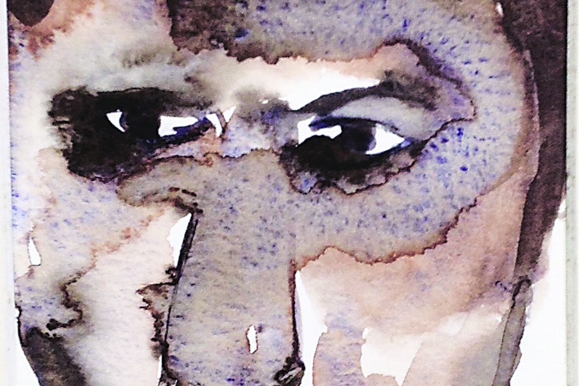 ‘जमावाने मारलेला माणूस’ जलरंग मालिका, २००८ , संजीव खांडेकर