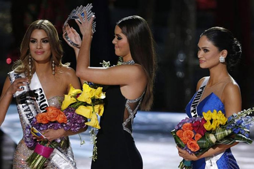 विश्वसुंदरी २०१५ या सौंदर्य स्पर्धेत यजमान स्टीव्ह हार्वे यांनी चुकून मिस कोलंबिया हिला विजेती घोषित केले