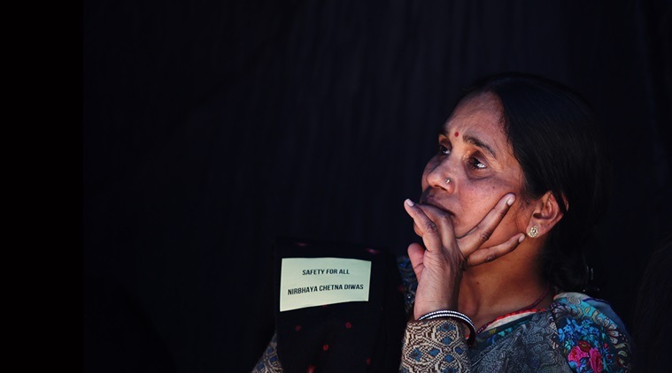 Mother of Nirbhaya at a thrid year memorial for the girl who was gangraped, tortured and murdered on this day in 2012 in a moving bus in New Delhi. Express Photo by Tashi Tobgyal New Delhi 161215