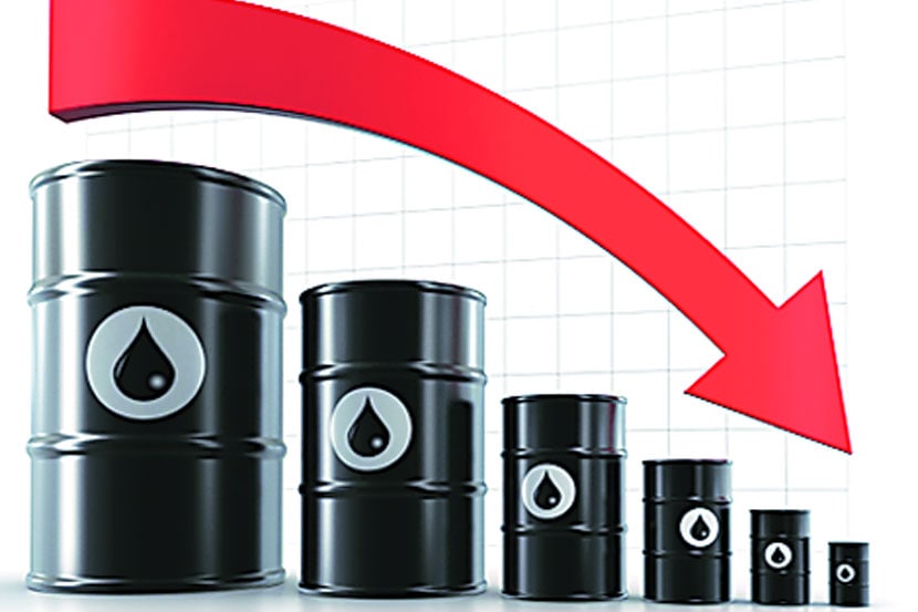 भारताकडून ज्या तेल परडीतून तेलाची आयात होते, तेथे किमती प्रतिपिंप ३५ अमेरिकी डॉलपर्यंत ओसरल्या आहेत.