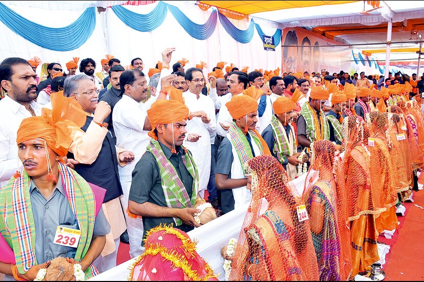 ठाकरे कन्यादान योजनेत ३३३ जोडपी विवाहबद्ध