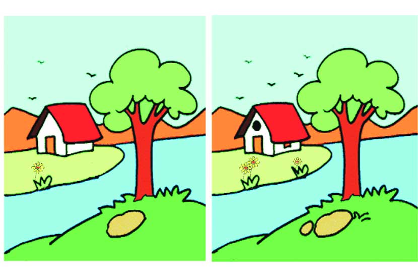 चित्ररंग : फरक ओळखा..