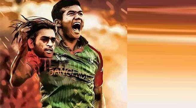 Ind vs bangladesh , asia cup final 2016, Taskin Ahmed , MS Dhoni , Team India, viral photo, Cricket, Sports news, Loksatta, Loksatta news, Marathi, Marathi news