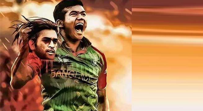 Ind vs bangladesh , asia cup final 2016, Taskin Ahmed , MS Dhoni , Team India, viral photo, Cricket, Sports news, Loksatta, Loksatta news, Marathi, Marathi news