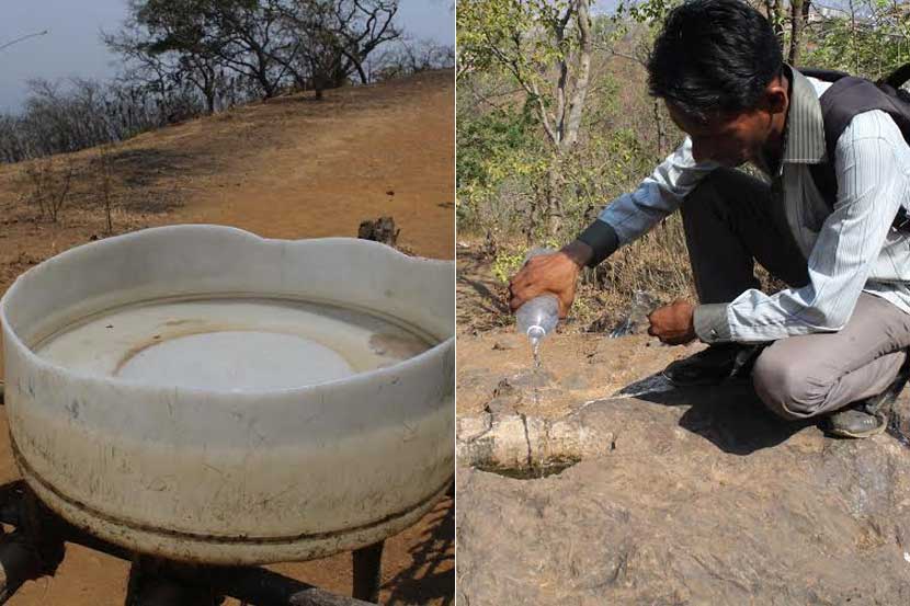 मामा-भाचे डोंगरावर पक्ष्यांसाठी पाणवठे