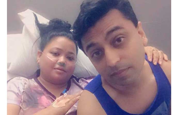 रुग्णालयात दाखल झाल्यानंतर भारतीचा एक फोटो सोशल मीडियावर व्हायरल 
