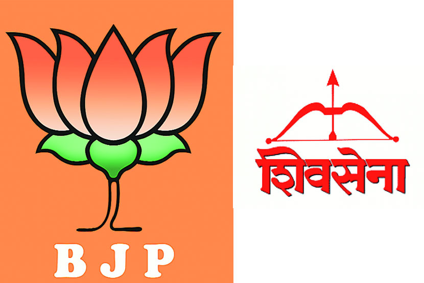 Thane Mahanagar Palika election , BJP , Shivsena, poster war, Loksatta, Loksatta news, Marathi, Marathi news, bjp, shivsena, madhav bhandari