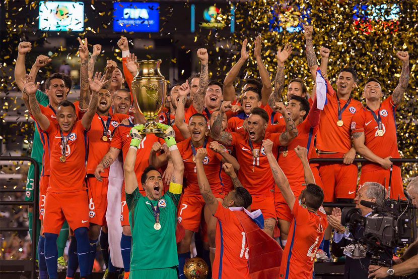 Chile beat Argentina to win the title for the consecutive time. (Source: Twitter)