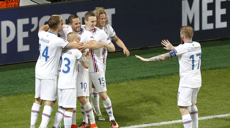 Iceland, playing their first major tournament, levelled in the 50th minute in a confident display against Portugal. (Source: AP)