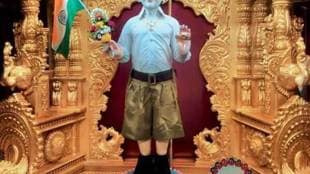 Lord Swaminarayan dressed up as RSS swayamsevak , BJP, Congress, Intolrance, Hinduism, Loksatta, loksatta news, Marathi, Marathi news