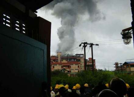 blast in chemical factory,
