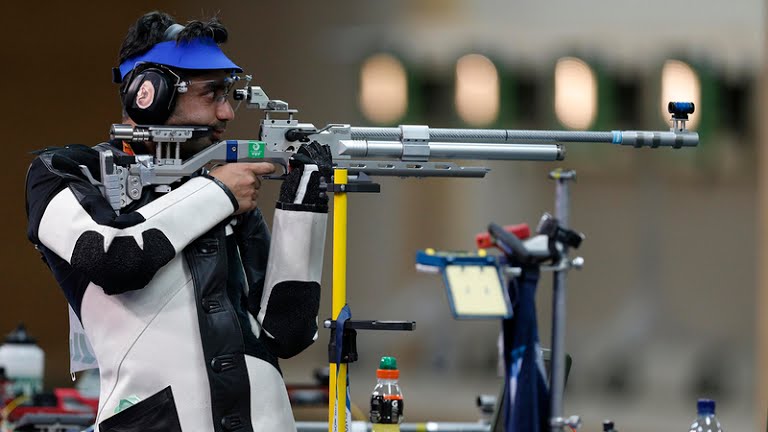 Live India Shooting, Rio 2016 Olympics: Abhinav Bindra, Gagan Narang in action in 10m air rifle event.