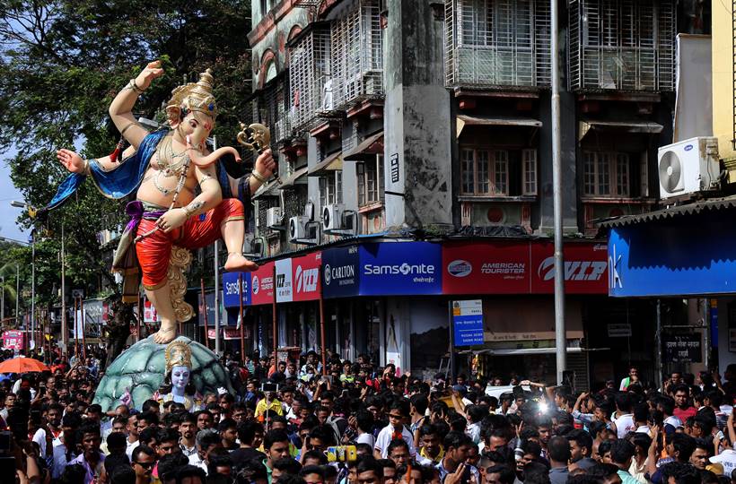 The creations are sought after by almost 150 Ganpati mandals in the city and the suburbs.(Express photo by Nirmal Harindran)