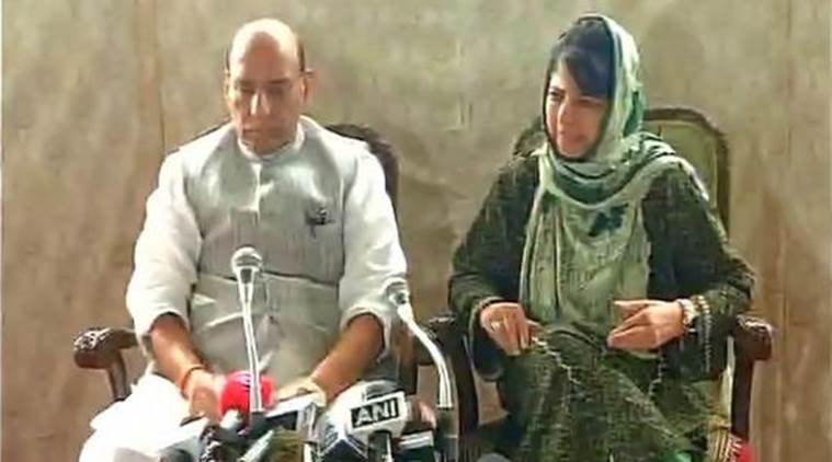 rajnath singh, mehbooba mufti