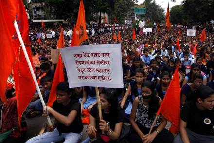 maratha rally, maratha mukti morcha
