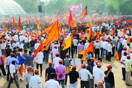 नागपूर येथे मंगळवारी मराठा क्रांती मोर्चाचे आयोजन करण्यात आले होते.