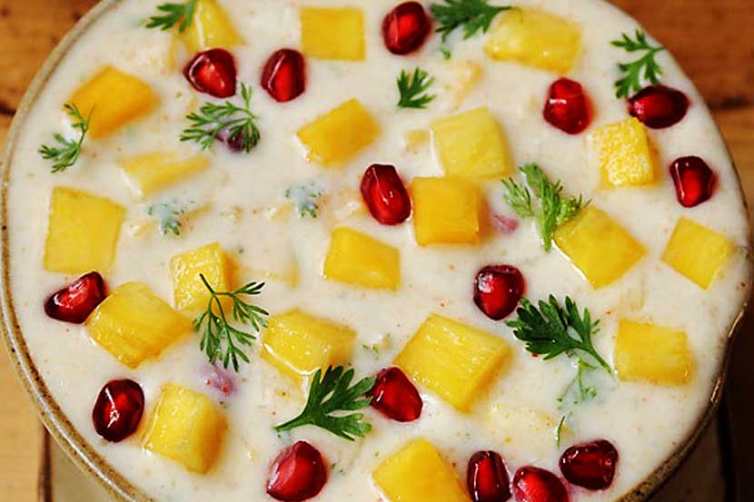how to make pineapple raita, पायनापल रायते कसे बनवायचे