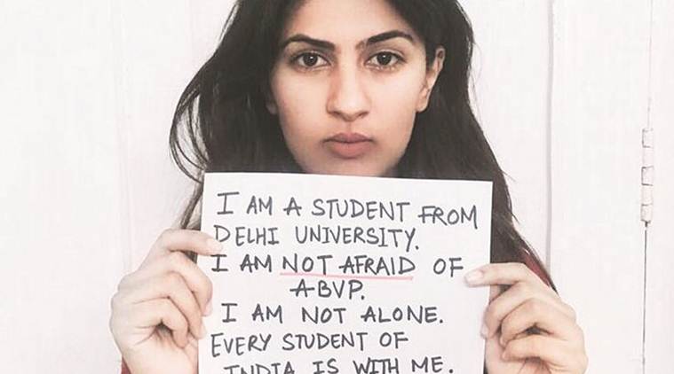 Kargil martyr , ABVP , rape threats , Kargil martyr’s daughter , Delhi University student, Gurmehar Kaur, Loksatta, loksatta news, Marathi, Marathi news