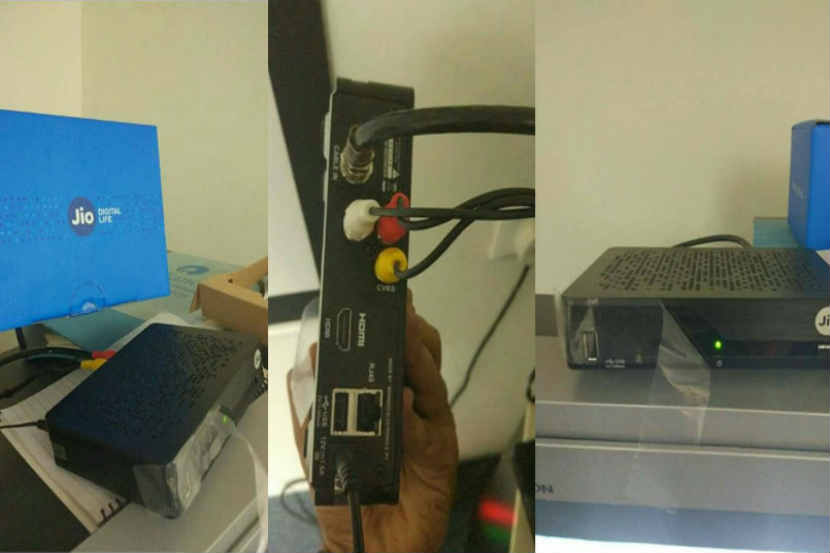 रिलायन्स जिओ IPTV सेट टॉप बॉक्सचे फोटो सोशल मीडियावर व्हायरल (छाया सौजन्य : बीजीआर)