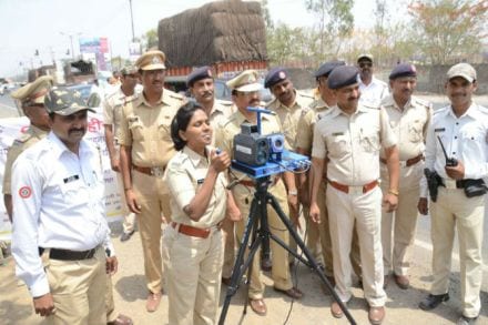Aurangabad Police ,Leser speed guns