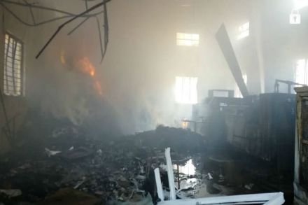 fire explosion, plastic company,midc waluj