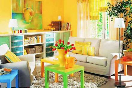 yellow home