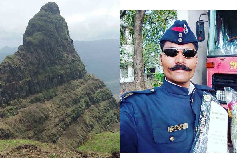 Anil wagh , Pune , Ligana pinnacle, climb Ligana clef without any safety equipment in 22 minute , लिंगाणा सुळका, trekking points in maharashtra , Loksatta, Loksatta news, Marathi, Marathi news