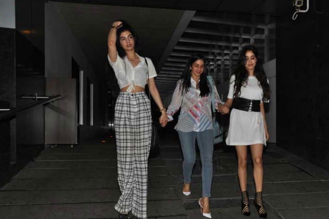 khushi kapoor, sridevi, jhanvi kapoor