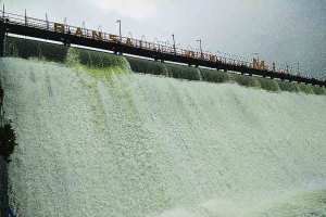 Ransai Dam overflow