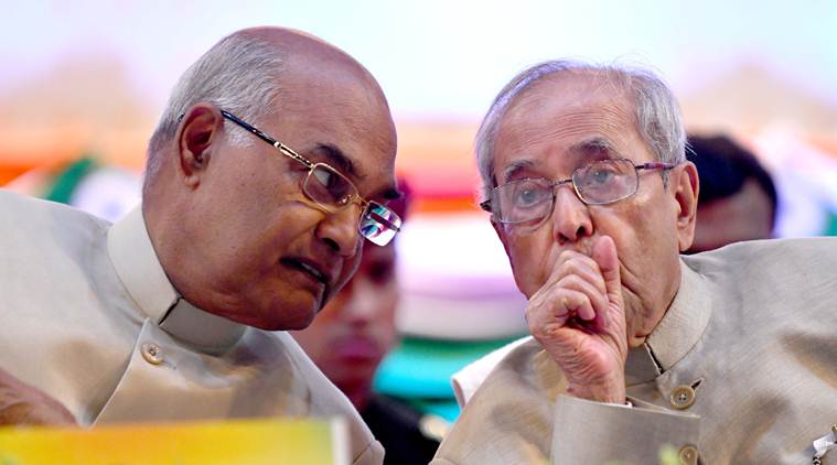 ramnath kovind, pranab mukherjee