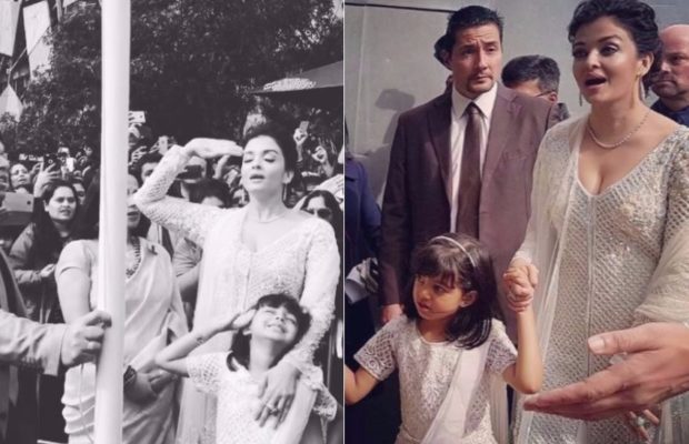 ‘मेलबर्न  आयएफएफएम २०१७’ मध्ये मुलीसह ऐश्वर्याने केले ध्वजारोहण