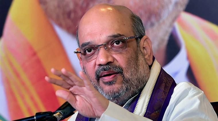 Patidars disrupt Amit Shah speech , Gujrat, gaurav yatra, Gujarat Gaurav Yatra , Loksatta, Loksatta news, Marathi, Marathi news