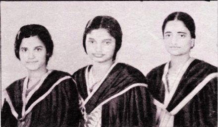 अभियंता पी. के. थ्रेशिया, लीलम्मा जॉर्ज आणि ए. ललिता. 