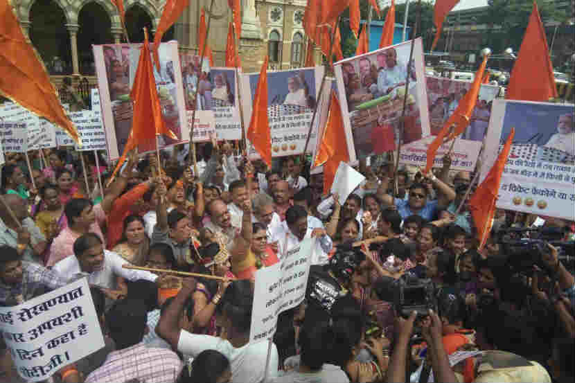 Shiv Sena, protest, rising inflation, fuel price hike, mumbai, Arvind Sawant, Anil Desai, criticises, bjp, aaditya thackeray