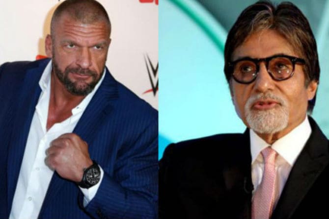 Triple H and Amitabh Bachchan