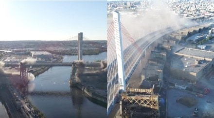 Video : न्यूयॉर्कमधील ७८ वर्षे जुना पूल पाडल्याचे फुटेज अखेर समोर