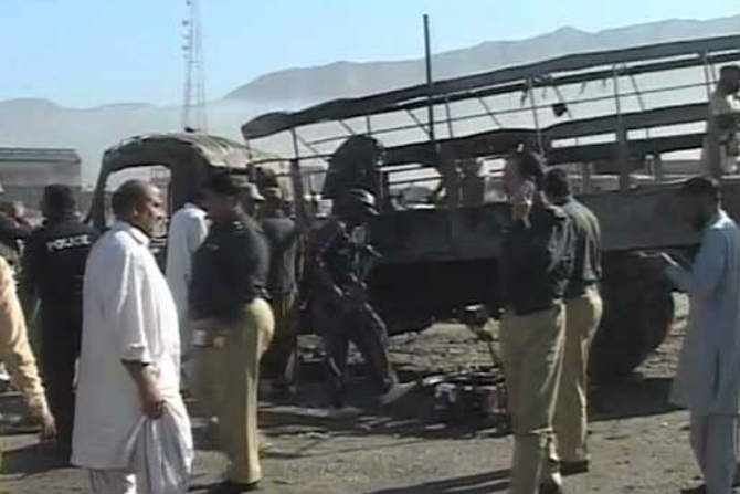 Pakistan, Balochistan, roadside, blast, Quetta, several, killed, injured, explosion, police truck