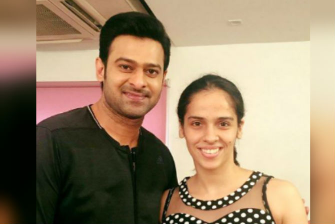 prabhas, saina nehwal